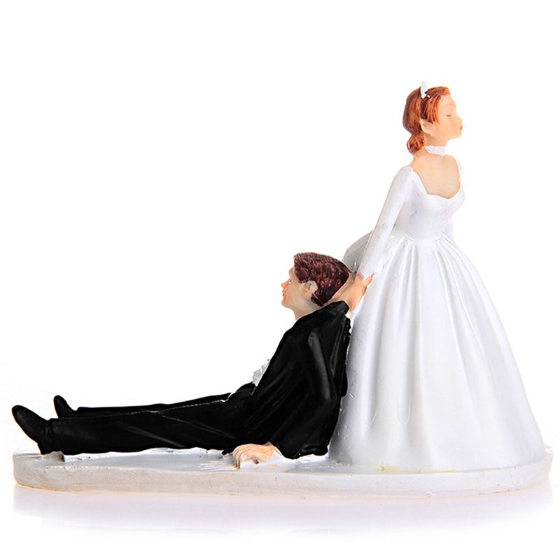 Wedding Cake Toppers-Bride & Groom Figurine