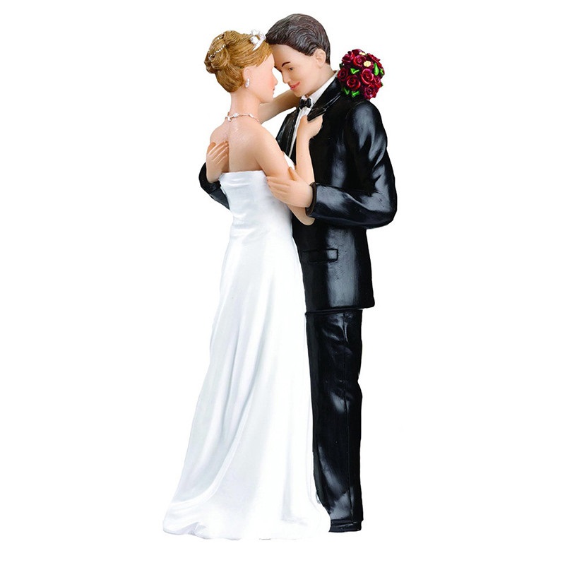 Wedding Cake Toppers-Bride & Groom Figurine