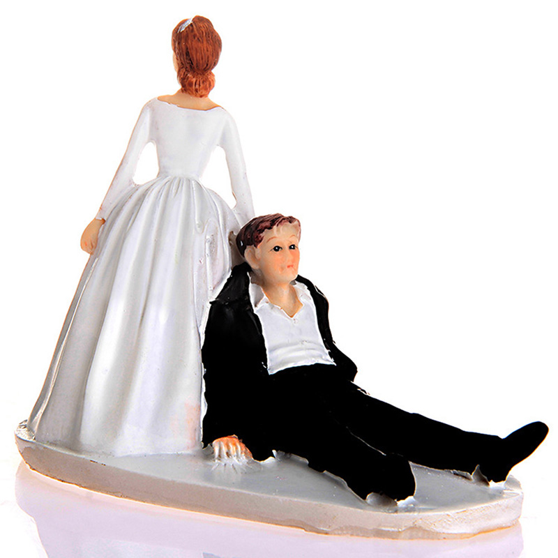 Wedding Cake Toppers-Bride & Groom Figurine