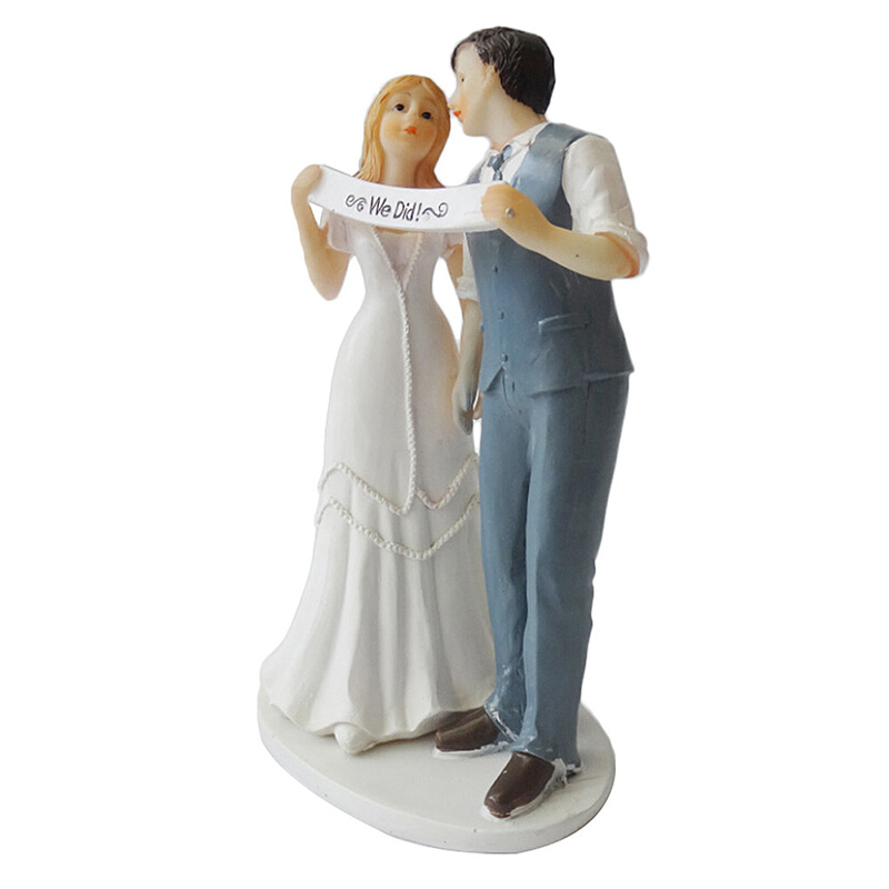 Wedding Cake Toppers-Bride & Groom Figurine