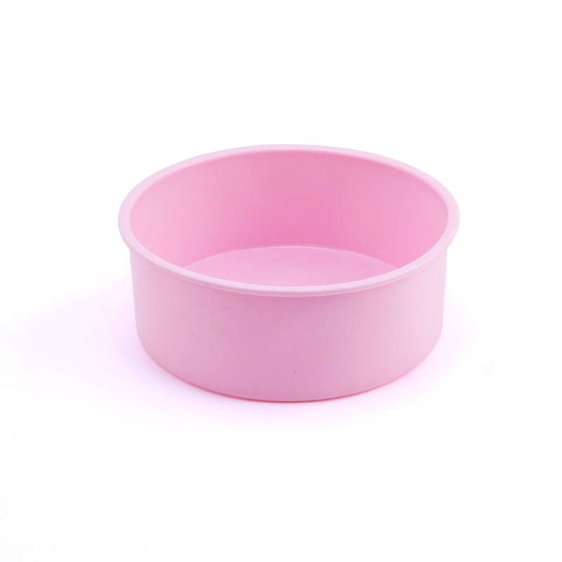 Silicone Round Cake Pan Baking Mold Pink