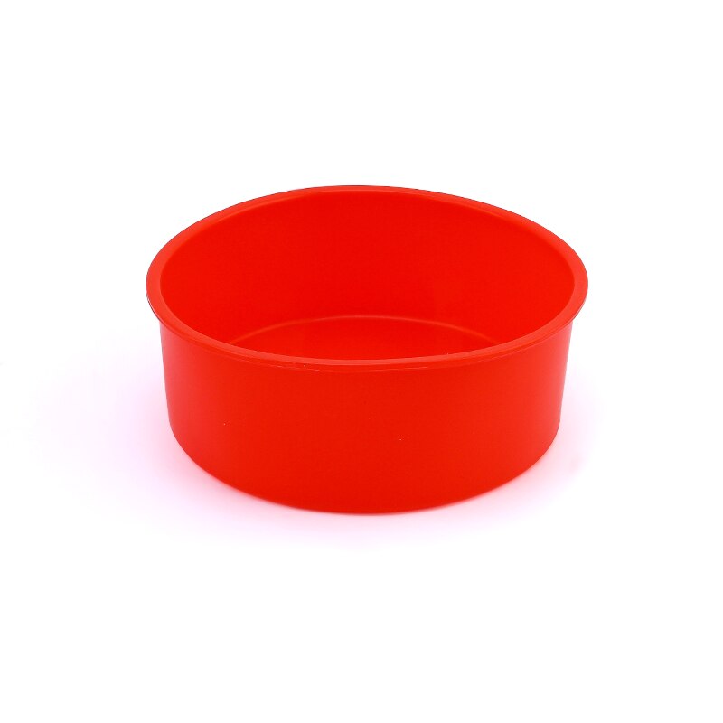 Silicone Round Cake Pan Baking Mold Red