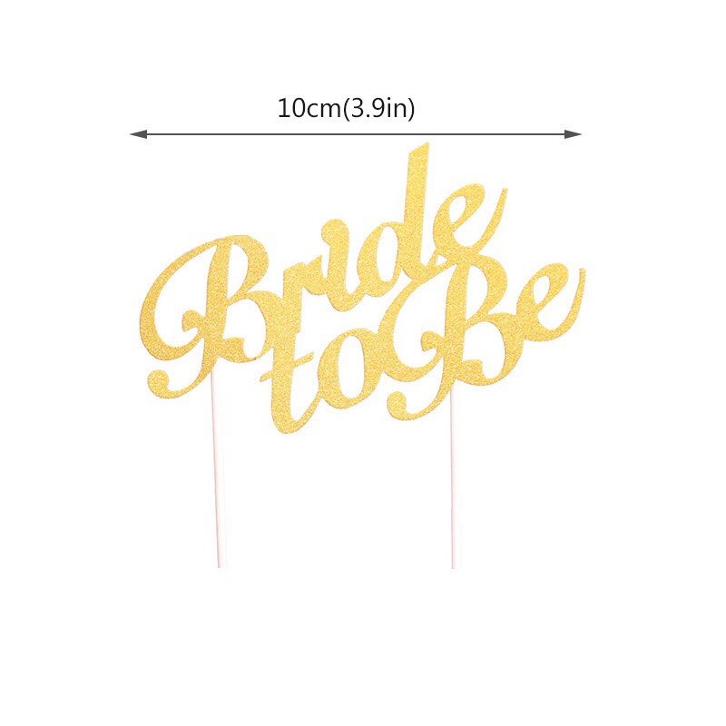 Paper Bride to Be Cake Topper with Stand