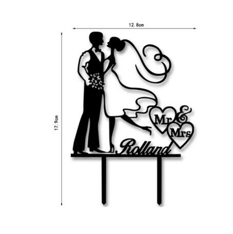 Acrylic Wedding Cake Topper