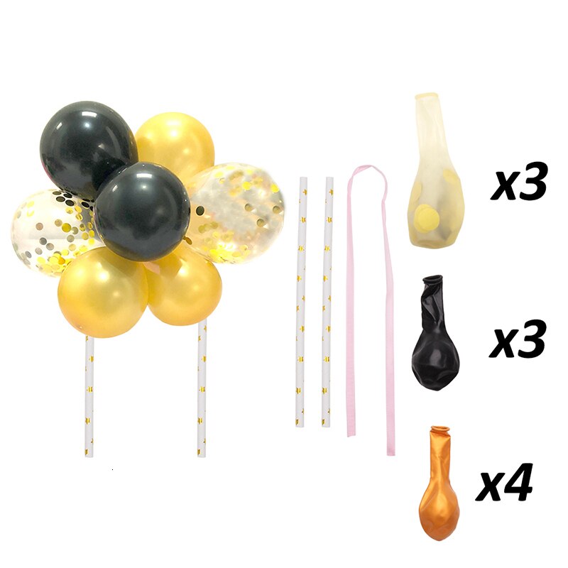 Mini Balloon Cake Topper 10 Balloons Set