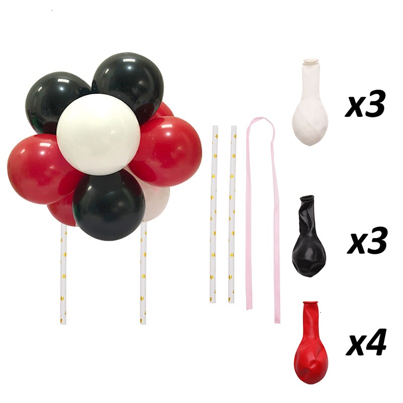 Mini Balloon Cake Topper 10 Balloons Set