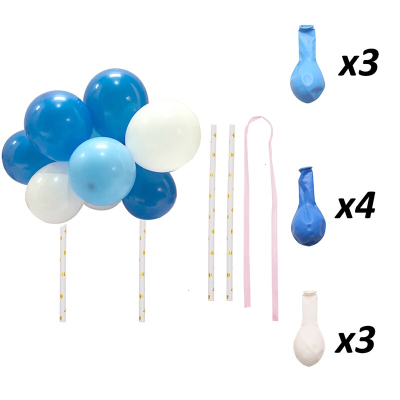 Mini Balloon Cake Topper 10 Balloons Set