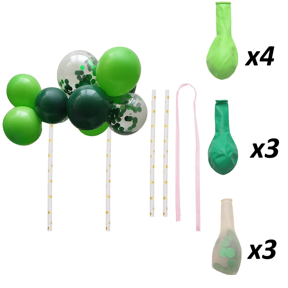 Mini Balloon Cake Topper 10 Balloons Set