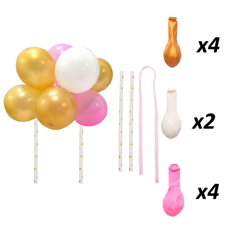 Mini Balloon Cake Topper 10 Balloons Set