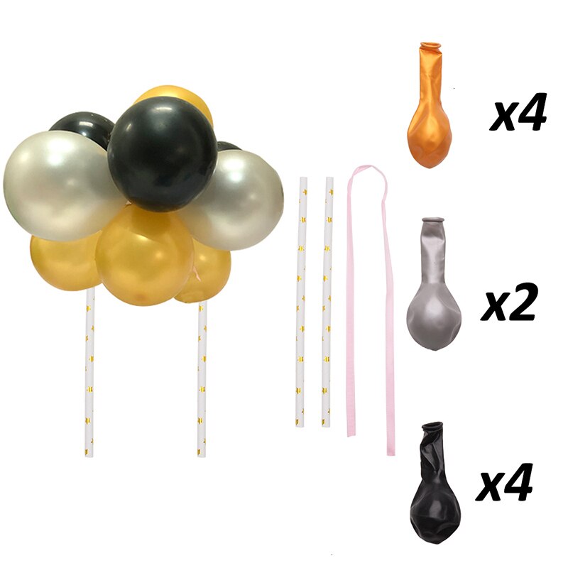 Mini Balloon Cake Topper 10 Balloons Set