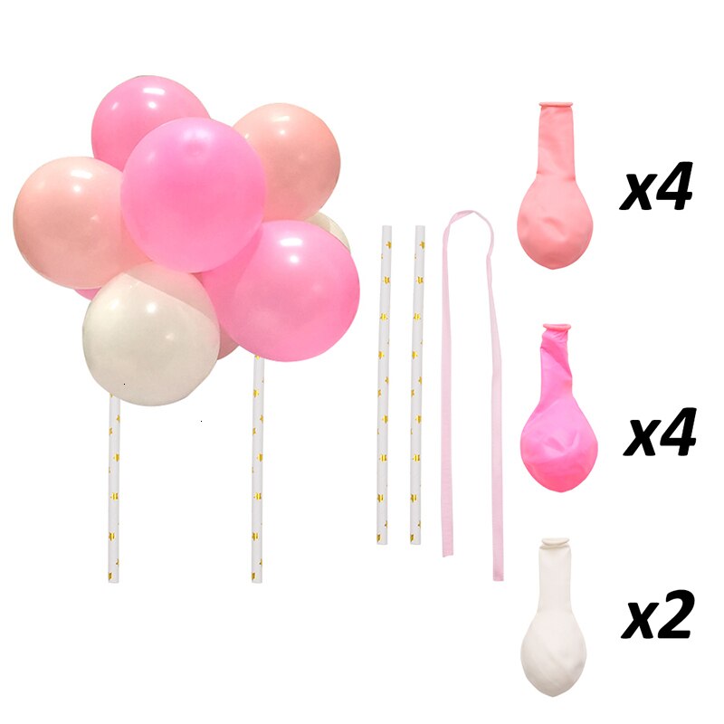 Mini Balloon Cake Topper 10 Balloons Set