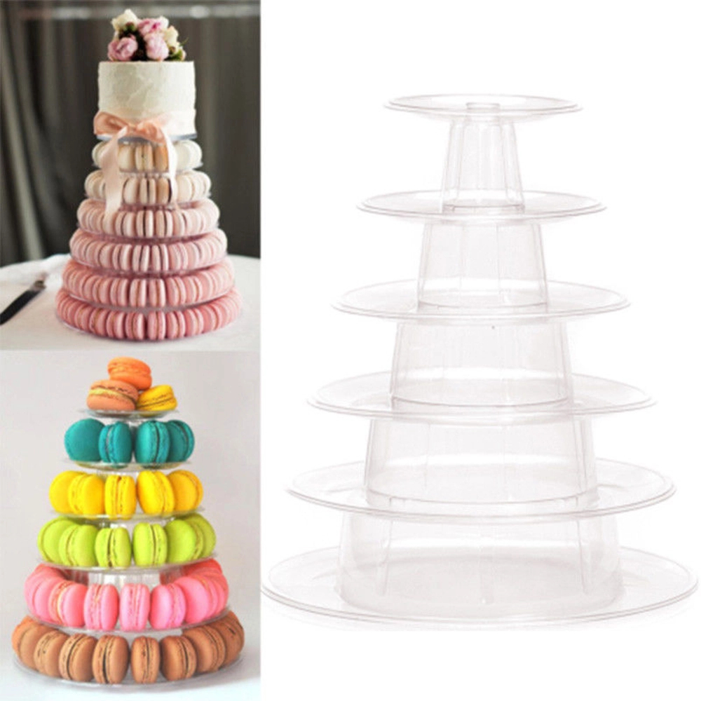 Macaron Stand 6-Tier Plastic Rack