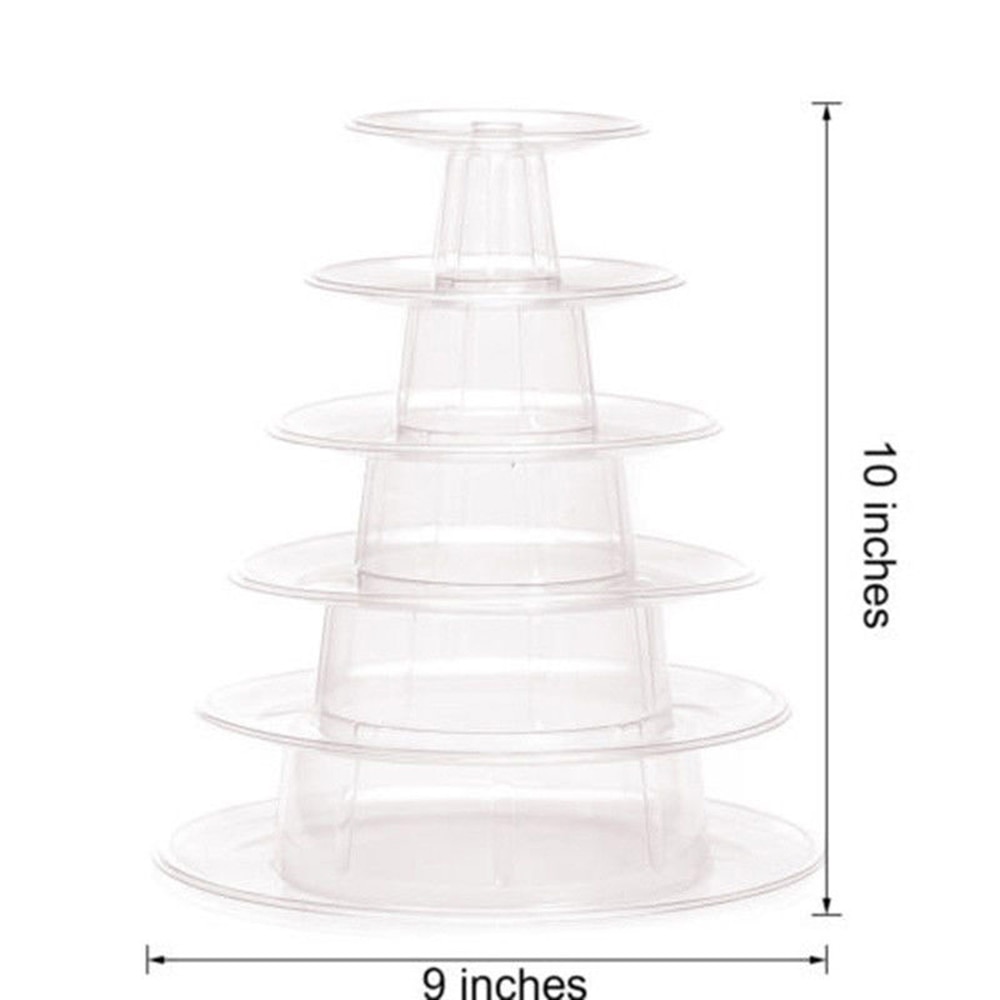 Macaron Stand 6-Tier Plastic Rack