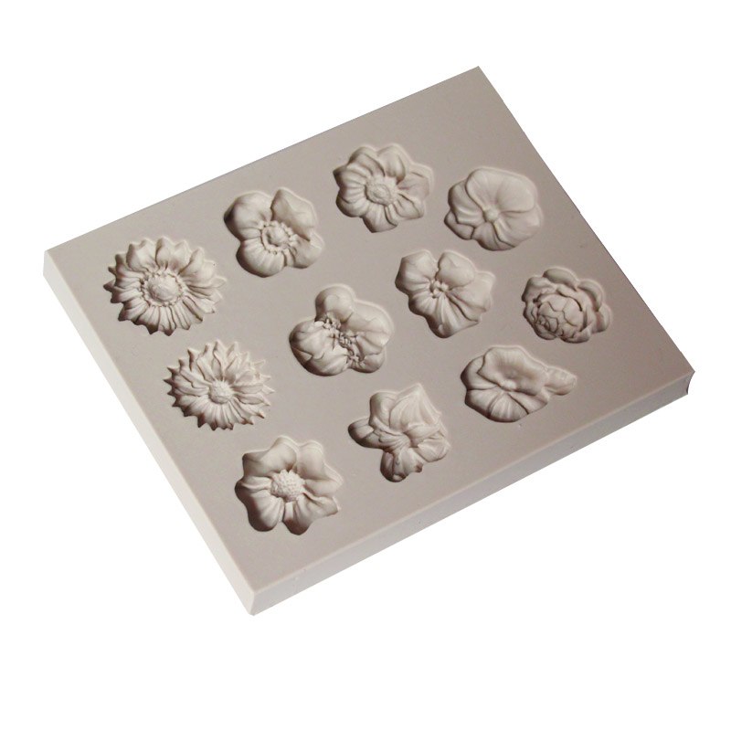 Candy Molds Silicone Flower Fondant