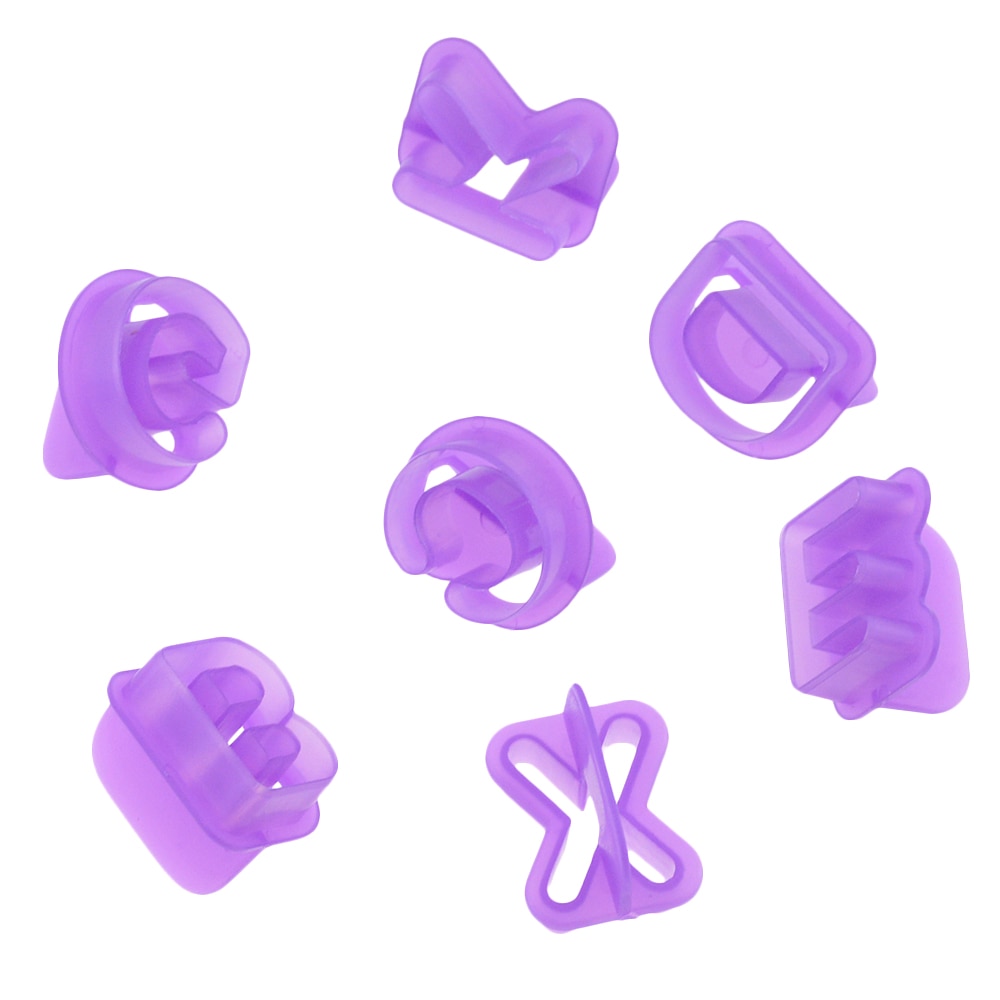 40 PCS Fondant Cutter Cake Decorating Tools Plastic Cupcake Mold Upper Alphabet Capital Letters Number Cut-Outs Cookie Cutter