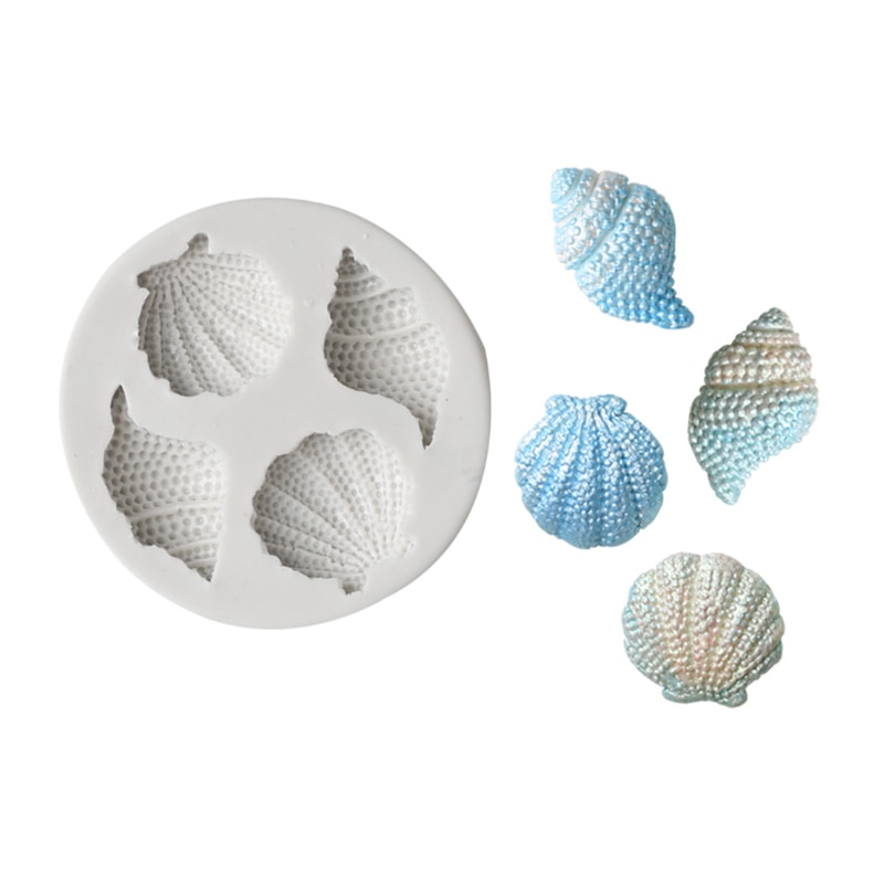 Marine Shell Conch Mould Silicone Mold Fondant Cake Decorating Tool Gumpaste Sugarcraft Chocolate Forms Bakeware