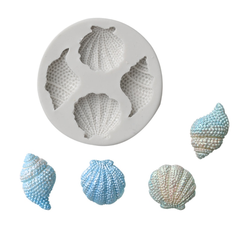 Marine Shell Conch Mould Silicone Mold Fondant Cake Decorating Tool Gumpaste Sugarcraft Chocolate Forms Bakeware