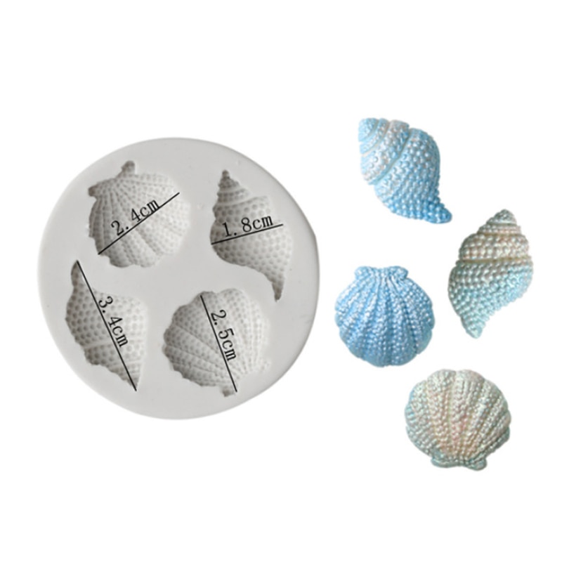 Marine Shell Conch Mould Silicone Mold Fondant Cake Decorating Tool Gumpaste Sugarcraft Chocolate Forms Bakeware