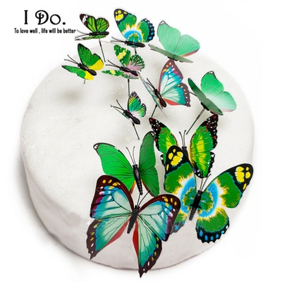 Butterfly Cake Toppers Assorted Sizes (12 PCs)