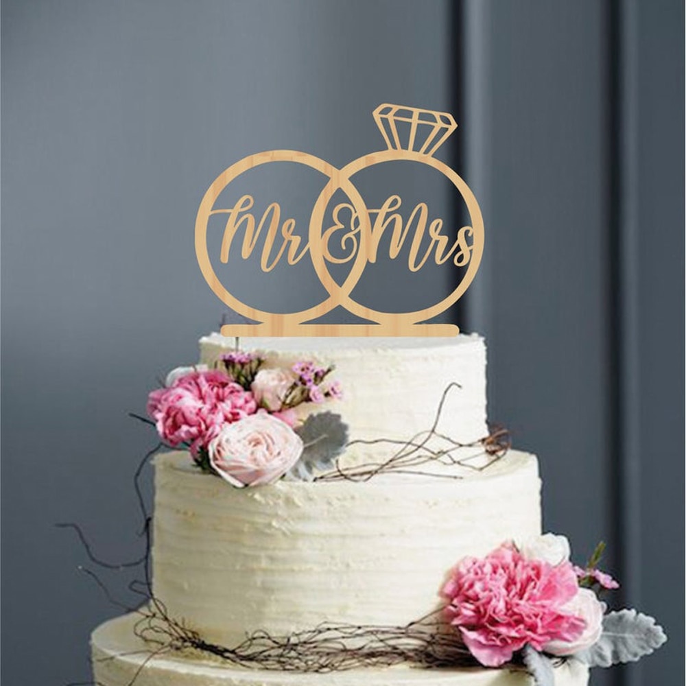 Mr and Mrs Cake Topper Cake Decor