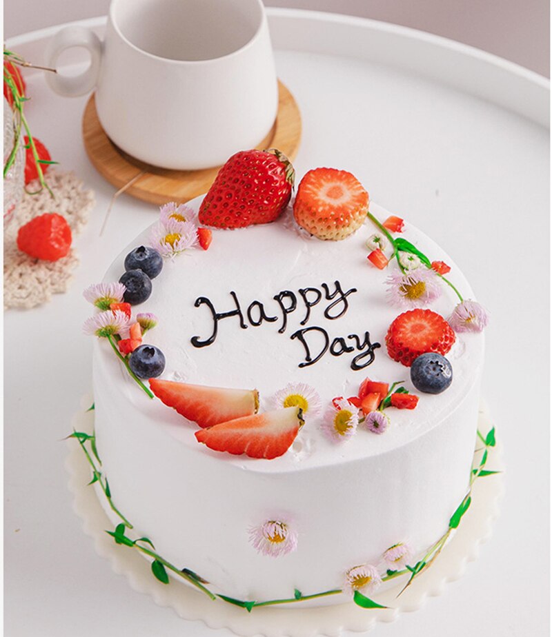 Reusable Round Mousse Cake Boards Plastic Cake Base Cupcake Dessert Tray for Home Wedding Birthday Party 4/6/8/10inch