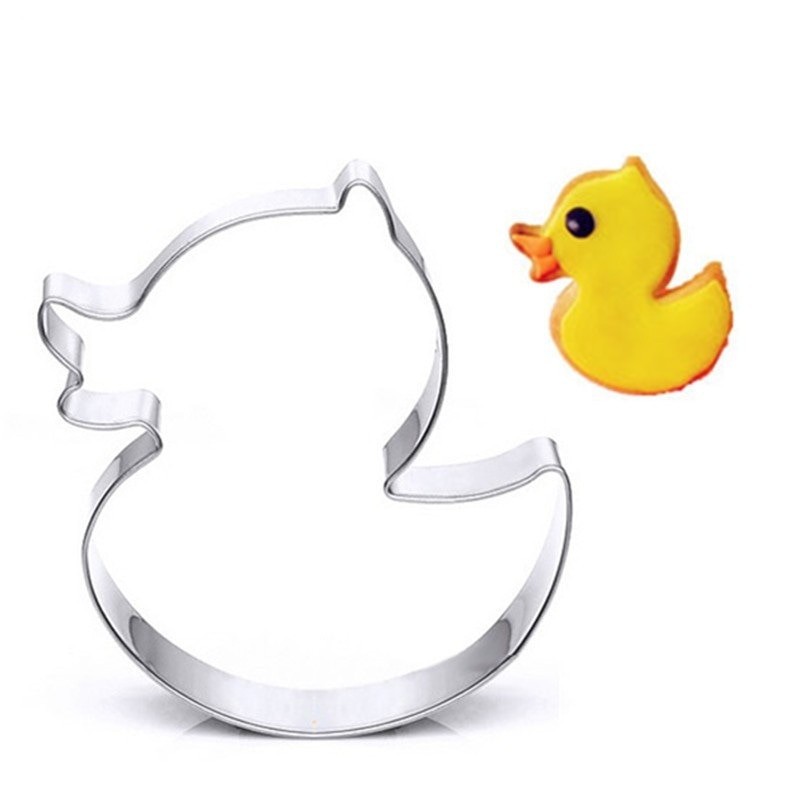 Stainless Steel Pineapple Cake Mousse Ring Mold Cookie Mold Candy Pastry Cookie Cutters Cute Little Yellow Duck Big Yellow Duck