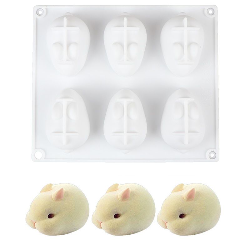 Silicone Molds for Baking Dessert Mousse New Cake Decorating Moulds Silicone 3D Bunny Rabbit Cake Molds