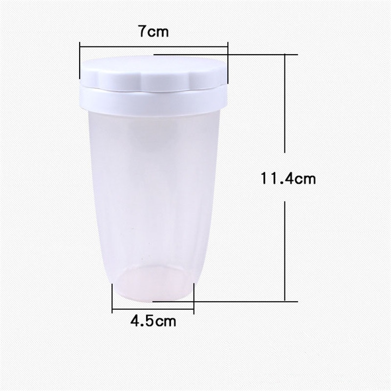 Household Plastic Powder Chocolate Shaker Icing Sugar Powder Flour Powder Cocoa DIY Coffee Sifter Shaker With Cover Bakeware