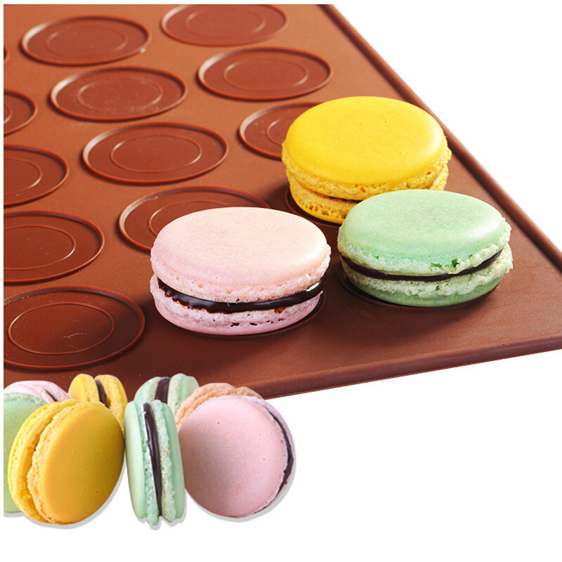 Silicone Macaron Mat & Squeeze Nozzle Tool Macaron Baking Sheet