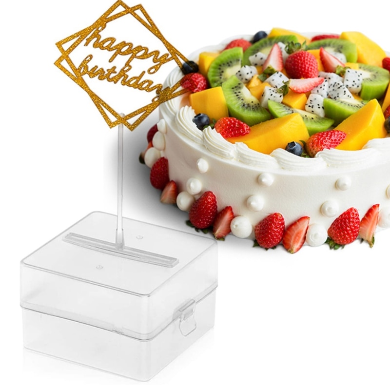 Reusable Money Pulling Box Happy Birthday Cake Money Pull Box for Party Deco