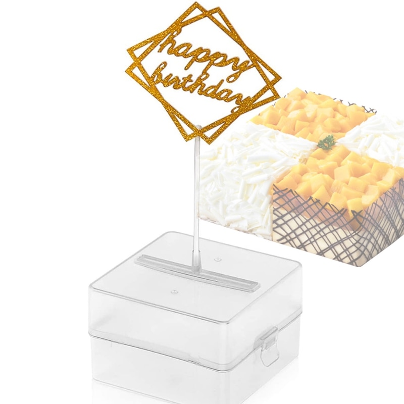 Reusable Money Pulling Box Happy Birthday Cake Money Pull Box for Party Deco