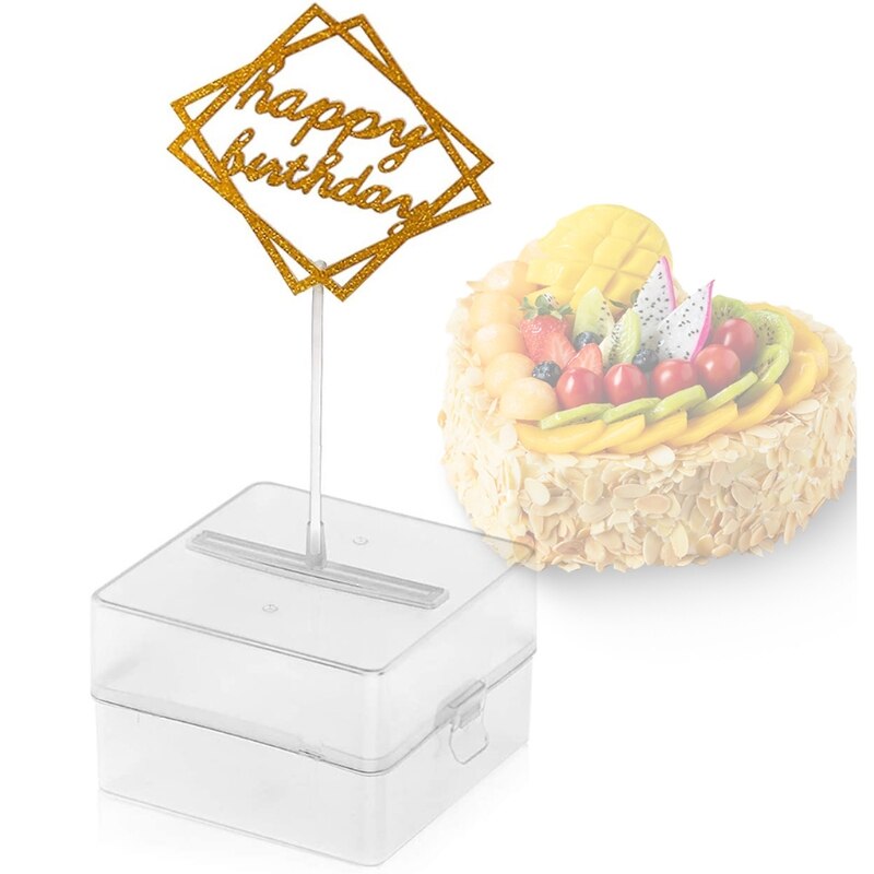 Reusable Money Pulling Box Happy Birthday Cake Money Pull Box for Party Deco