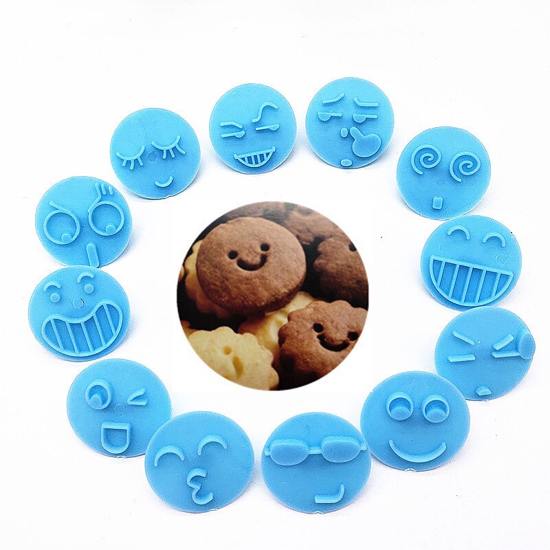 Cookie Embossers Smiley Molds (13pcs)