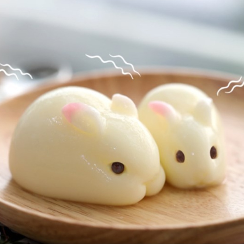 3D 6 Holes Silicone Bunny Mold