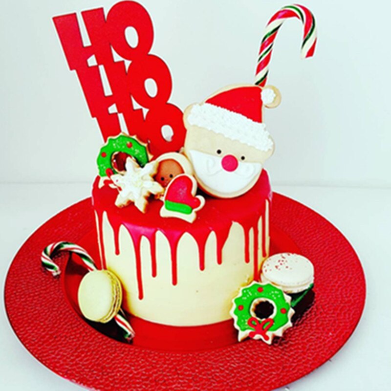 Christmas Cake Topper Acrylic Decoration