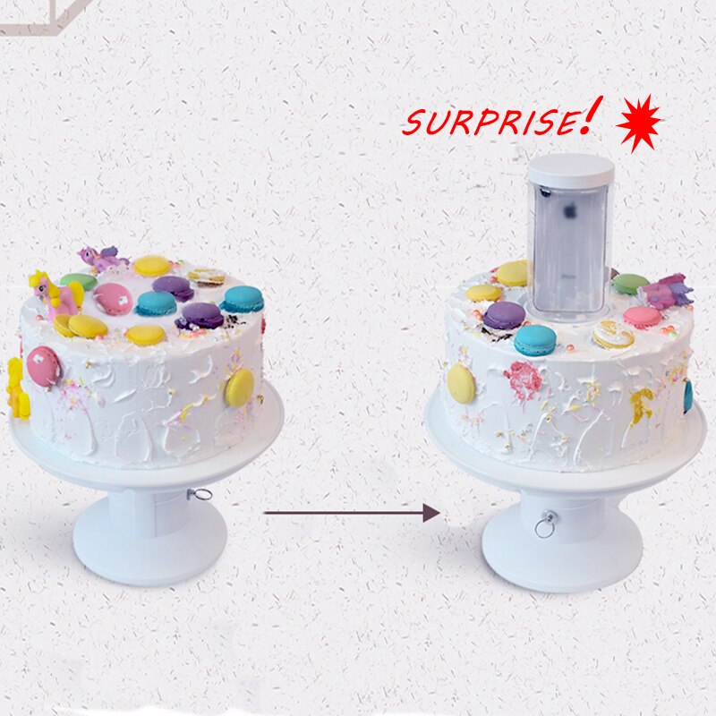 Cake Stand Toy Box Money Props Making Surprise for Birthday Cake Banquet Party Musical Popping Gift