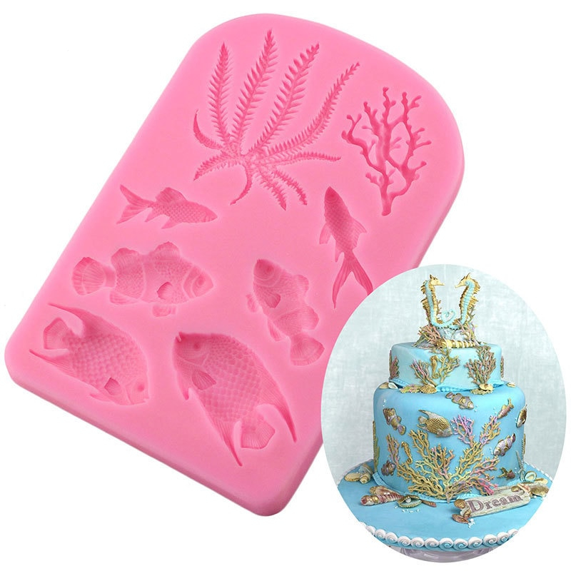 Temperature Resistant Fish Silicone Mold