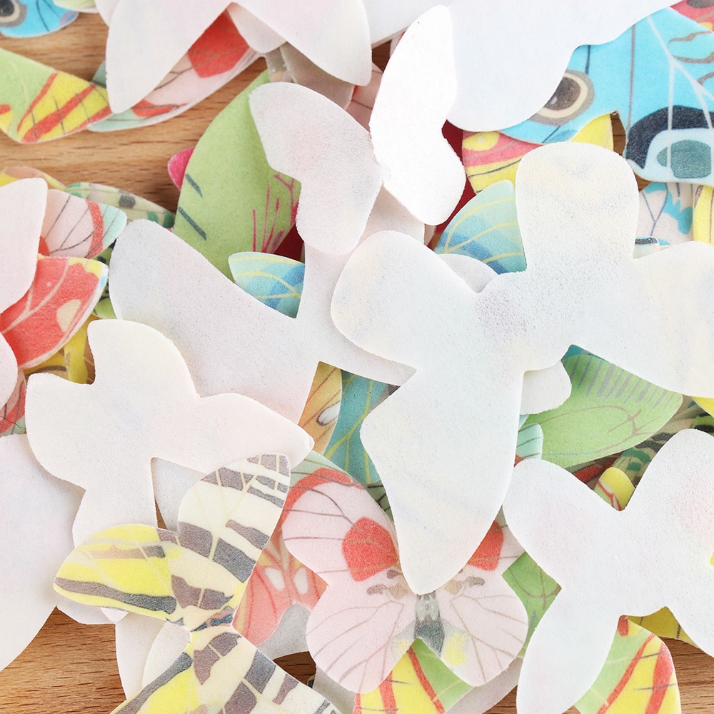 Edible Cake Toppers Mixed Butterflies (42 pcs)