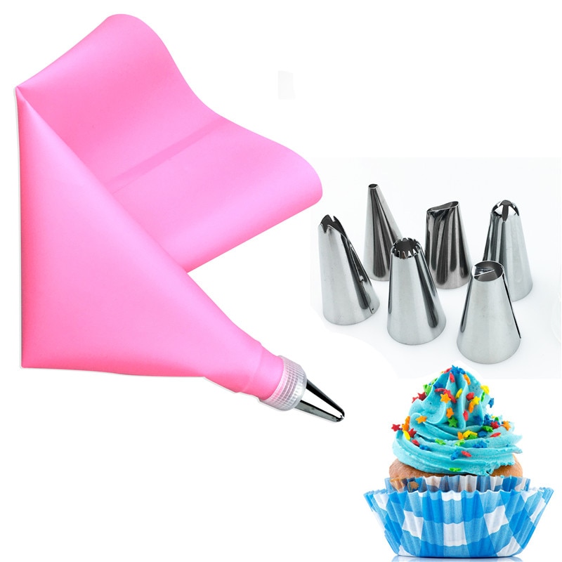 Silicone Cake Piping Kit (8 Pcs)