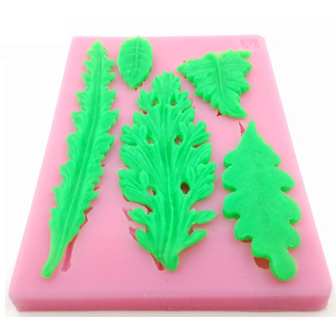 Leaves Silicone Molds (5 Different Leaves)