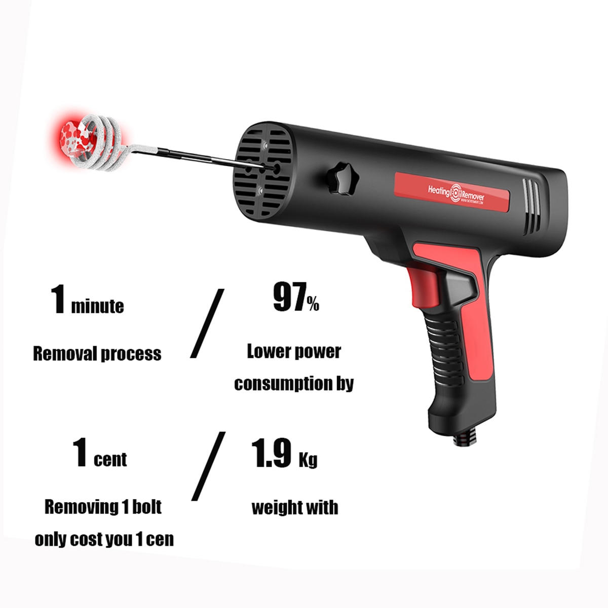 Induction Heater Bolt Remover Tool