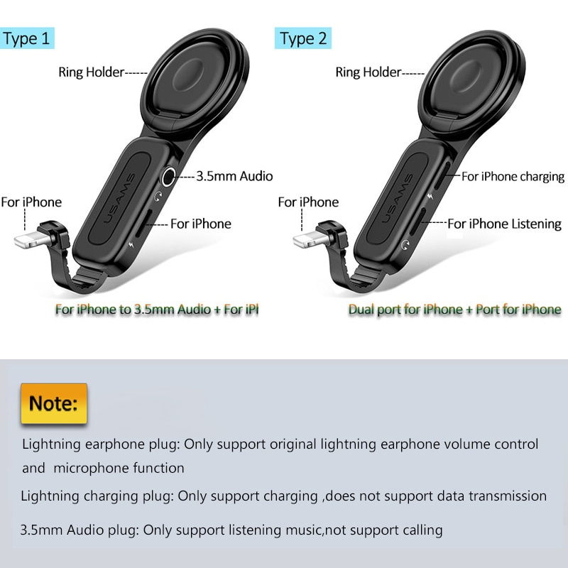 Apple Lightning Adapter Ring Holder