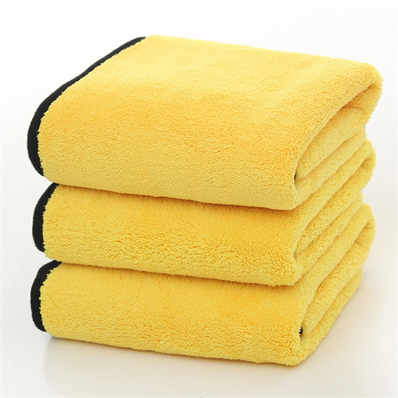 Microfiber Auto Wash Towel Car Cleaning Drying Cloth Hemming Car Care Cloth Detailing Car Wash Towel 30x30/40/60CM