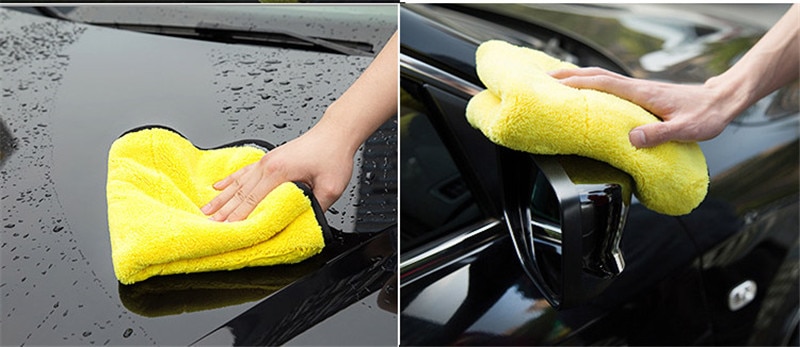 Microfiber Auto Wash Towel Car Cleaning Drying Cloth Hemming Car Care Cloth Detailing Car Wash Towel 30x30/40/60CM