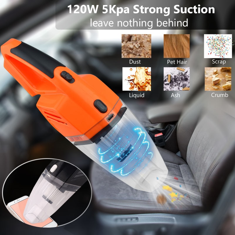 12V Car Vacuum Cleaner Handheld Device