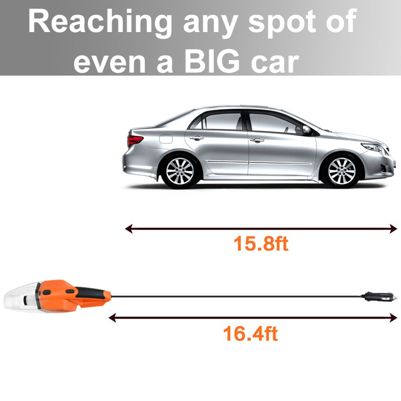 12V Car Vacuum Cleaner Handheld Device