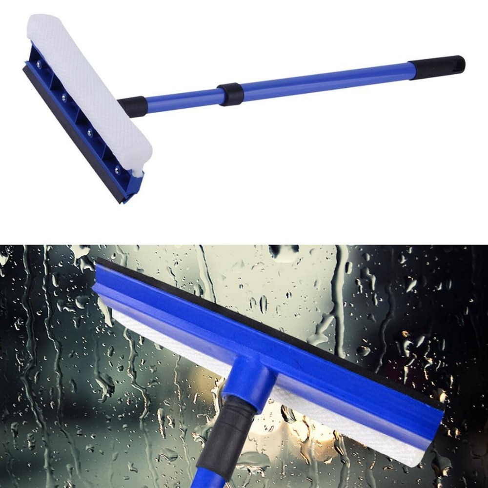 75CM Extendable Window Squeegee Cleaner Soft Rubber Head High Window Glass Scraper Brush Telescopic Bru Car Wiper Brushes Sale