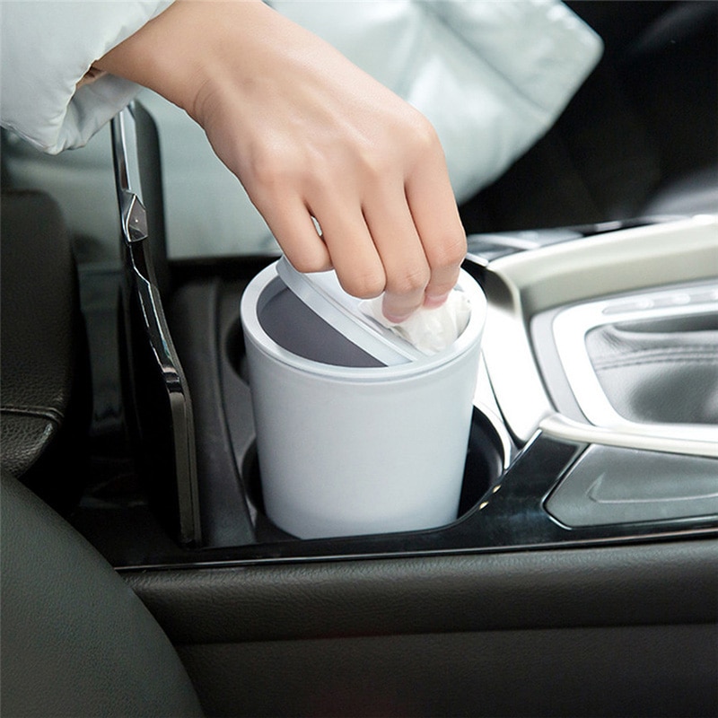 Mini Desk Trash Can Car Waster Bin