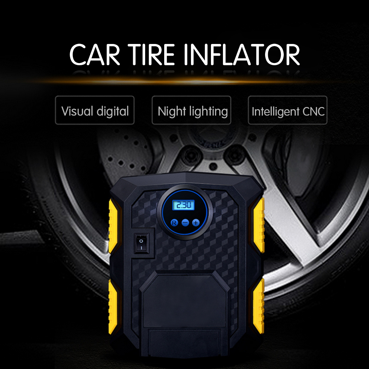 Tire Inflator Digital Portable Tire Pump Compressor