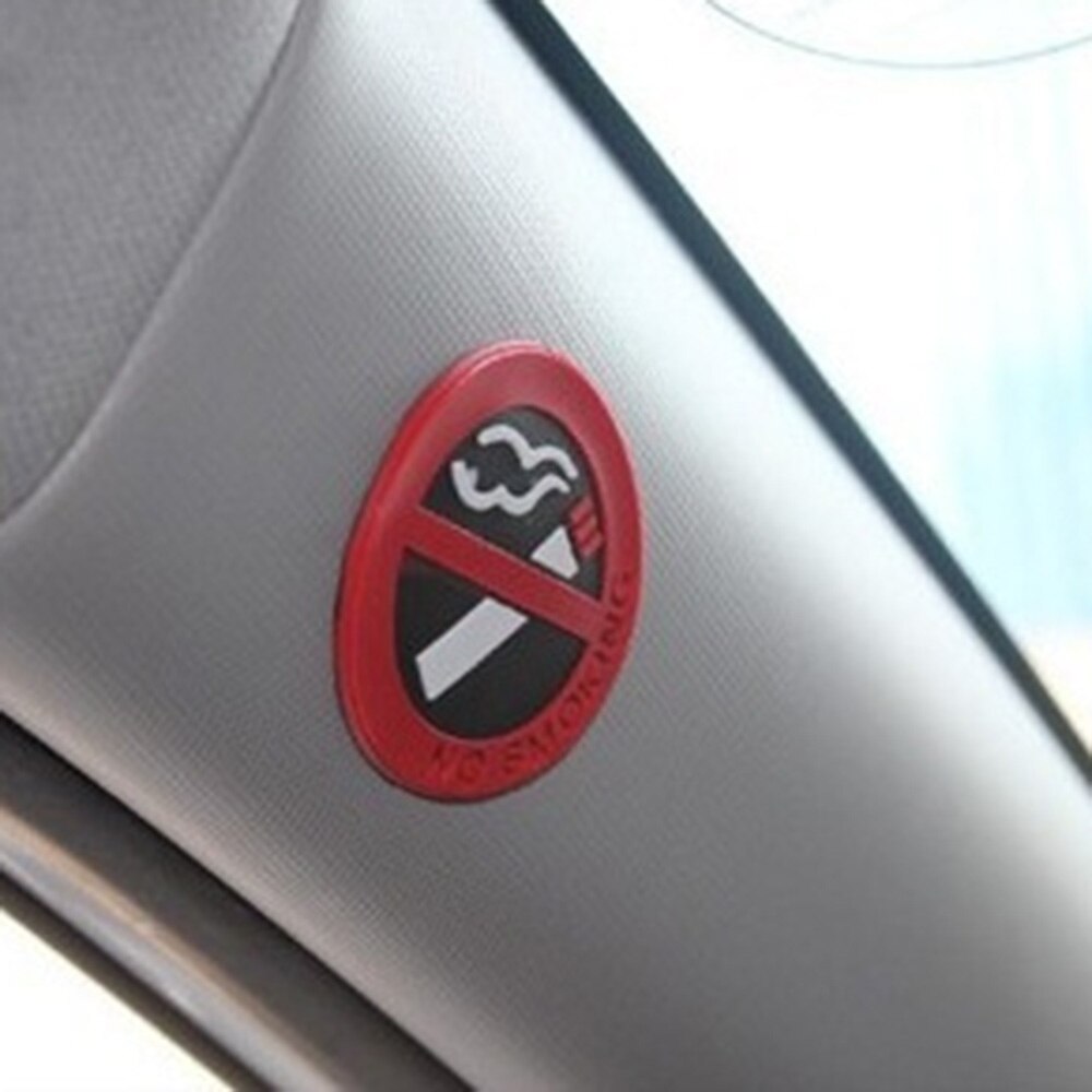 Universal Warning No Smoking Logo Car Stickers for lada granta kalina vesta priora largus 2110 niva 2107 2106 2109 vaz samara